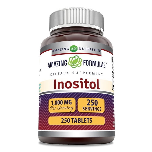 Amazing Formulas Inositol 1000 mg 250 Tablets Supplement | Non-GMO | Gluten Free