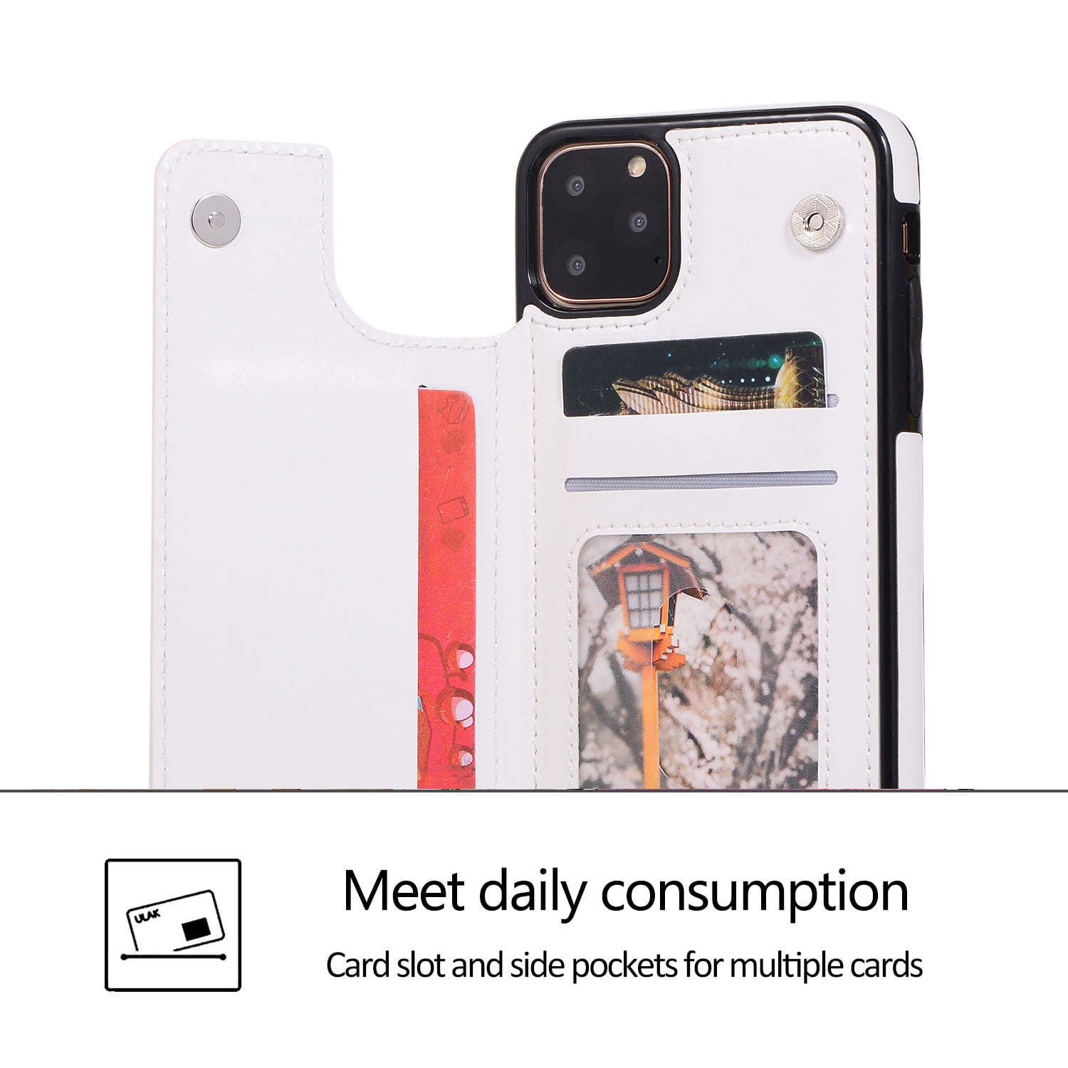 Cheap Cute Card Holder Flip Wallet Case For iPhone 15 14 13 12 11 Mini Pro  Max X XR XS Max Samsung S23 S22 S21 A54 A34 A53 A33 Xiaomi Redmi Note 12 11  Case