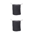 thumbnail image 4 of Yuarrent Cesta de lavandería portátil y plegable para una fácil organización, ahorra espacio, cesta de lavandería plegable, color negro Negro 2Conjunto, 4 of 6