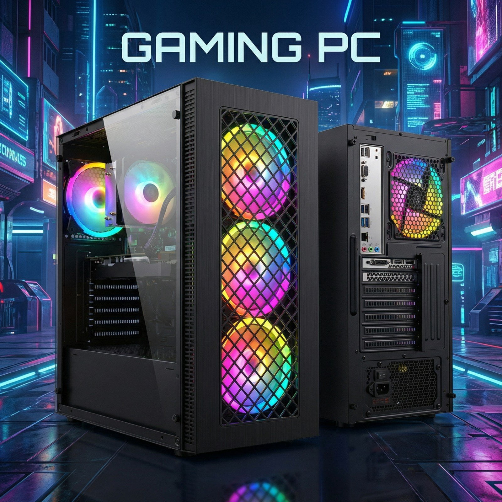 STGAubron Gaming PC, i7 3.4-3.9G, RTX 2060 Super 8G, 32G RAM, 1TB