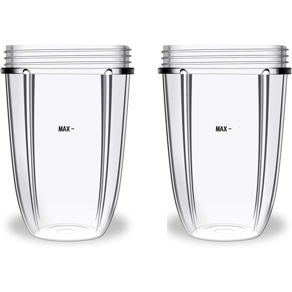 18oz Juicer Cups Replacement Clear Cups Mugs Plastic Juicer Cup Blender Cup Replacement Part for NB600W/900W Blender