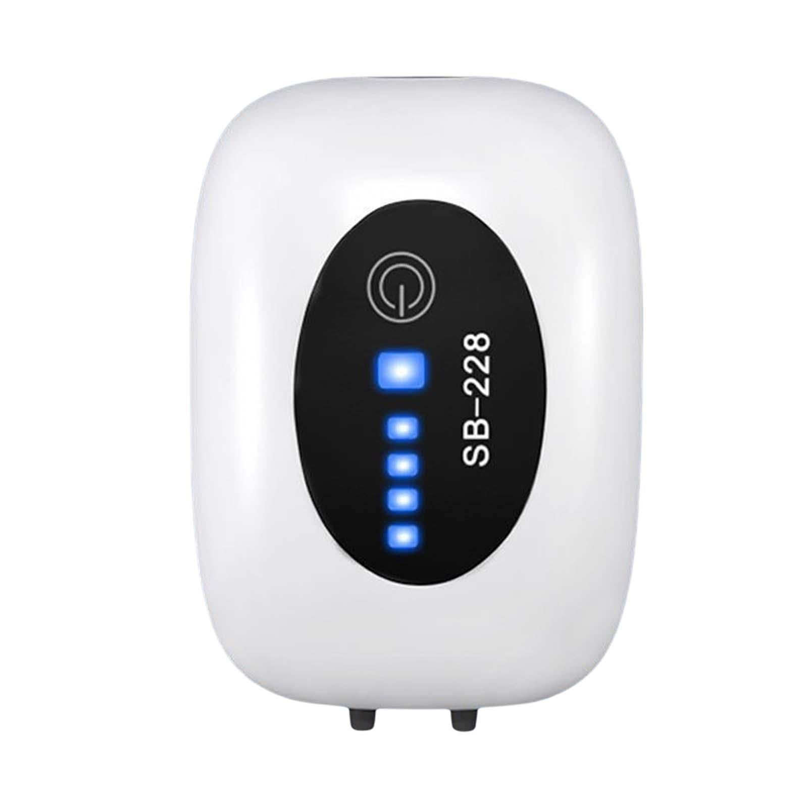 Aquarium Air Pump USB, Quiet Aerator for Fish Tank, Portable Bubbling Compact, Aquarium Fish tank Pump for Freshwater, Fishing Breeder Box Double Hole