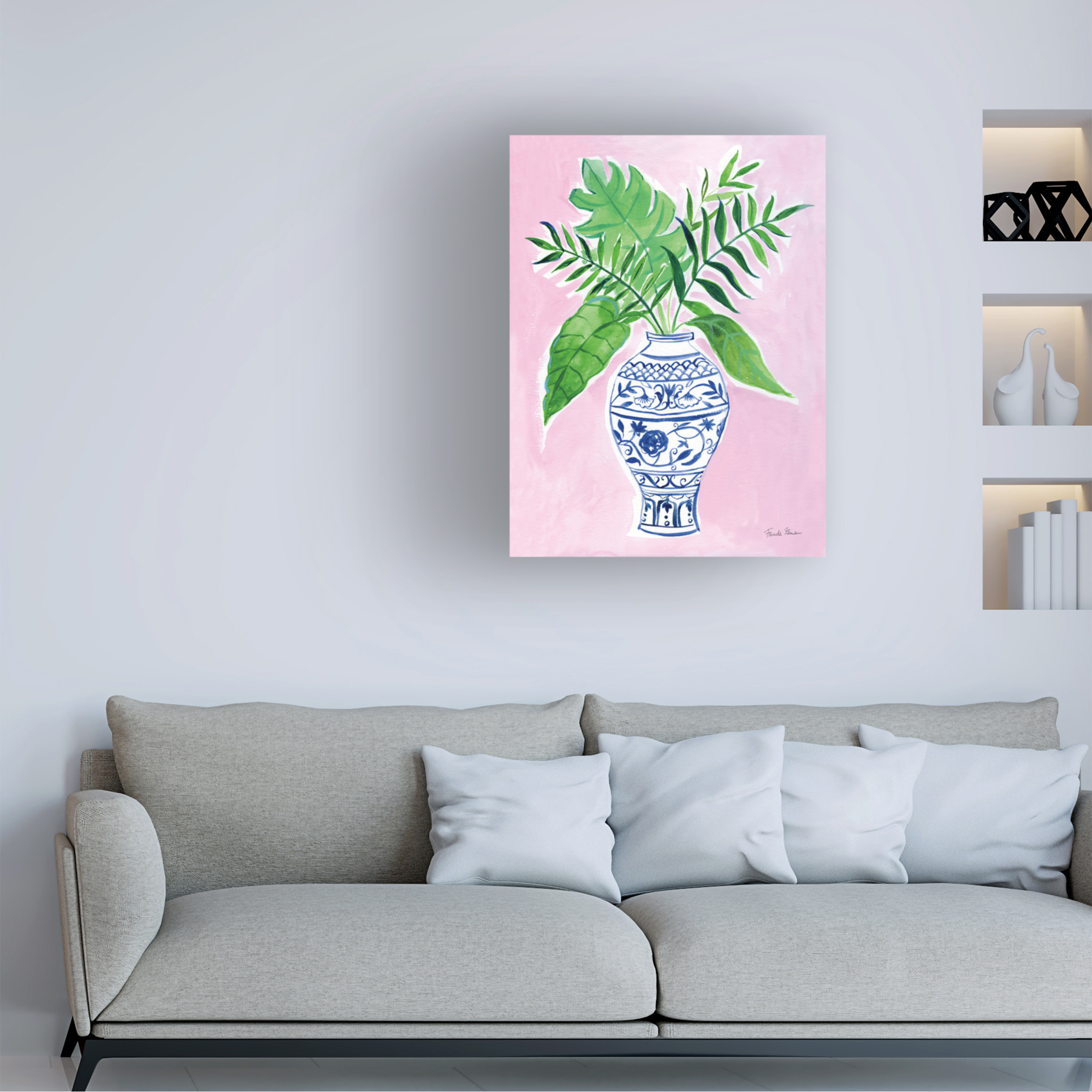 Trademark Fine Art 'Elegant Chinoiserie I Crop' Canvas Art by Farida Zaman