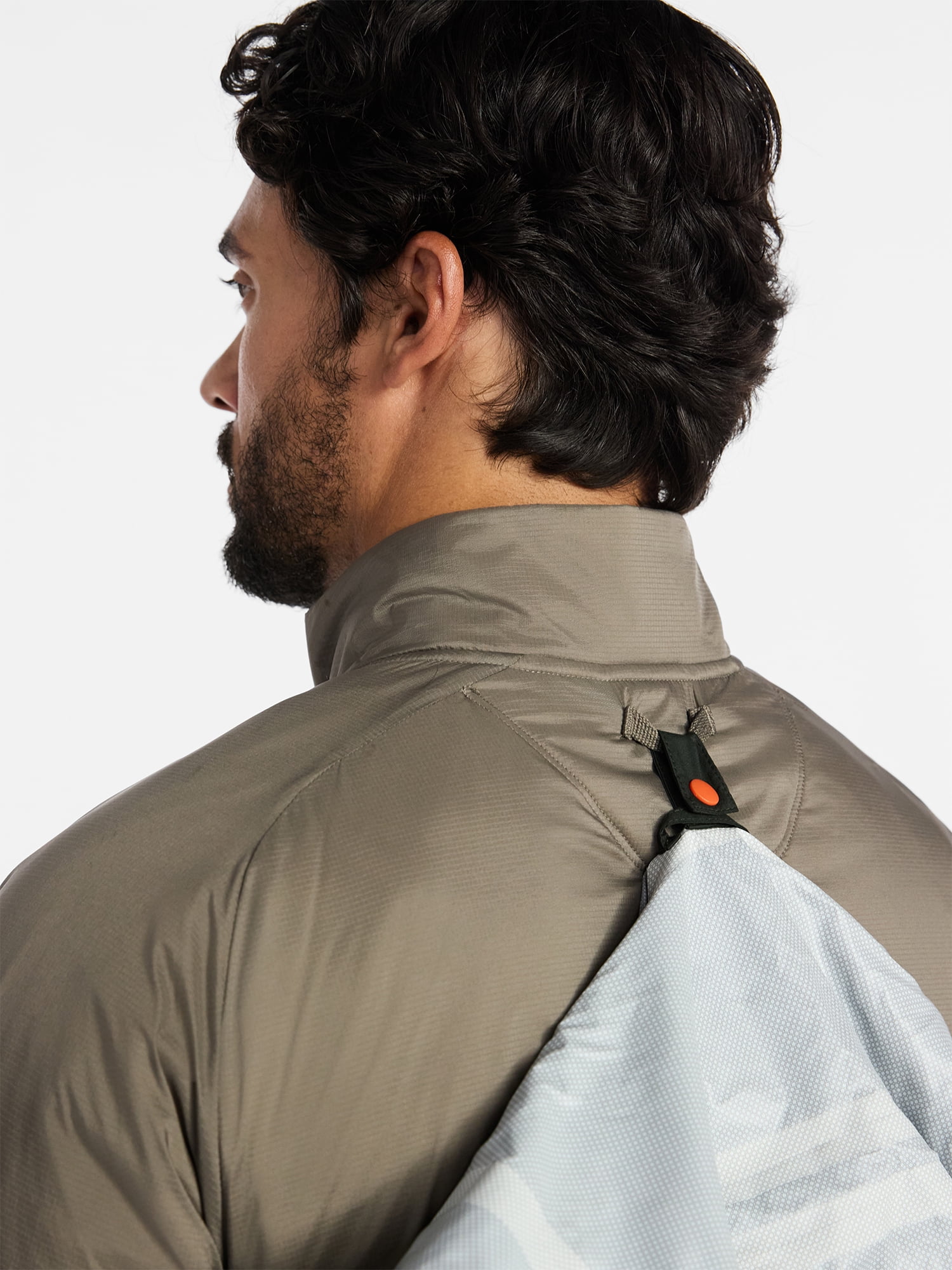 Ozark Trail Men's and Big Men's Light Insulated Nylon Zip Jacket, Sizes S-3XL