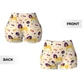 thumbnail image 3 of Sikiie Cartoon Poodle Dog Print Workout Shorts Women Scrunch Butt Gym Shorts Seamless High Waist Tummy Control Yoga Biker Athletic Shorts, 3 of 5