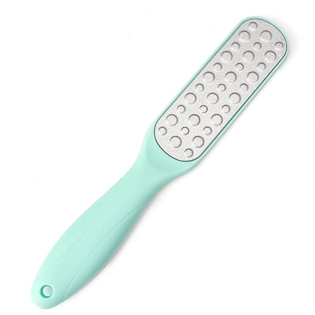 Lima para pies, removedor de vello de pies de doble cara, exfoliante para tratamiento de pies de acero inoxidable