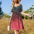 thumbnail image 4 of Vestido de manga corta Shattered Ombre 2, elegantes vestidos de fiesta para mujer , vestido de fiesta, vestido de playa, vestidos para mujer, vestido, 4 of 7