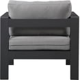 thumbnail image 3 of Meridian Furniture Nizuc Gris Fauteuil d'Extérieur pour Patio, 3 of 9