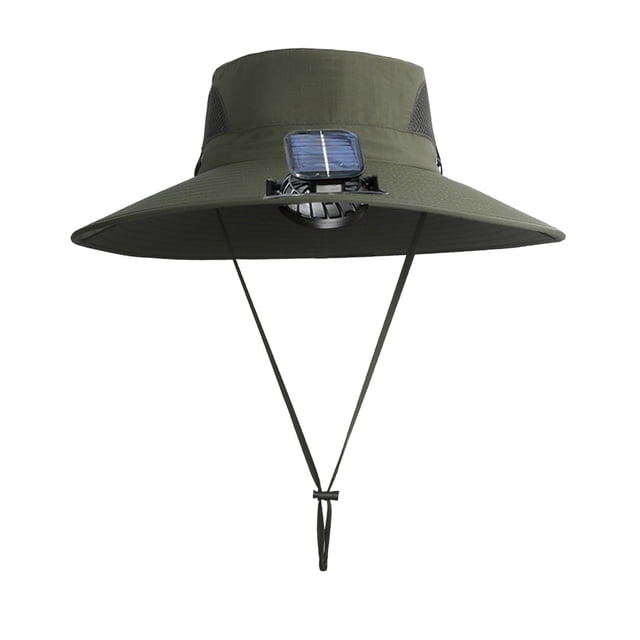 Bookk Outdoor Wide Brim Sun Hat With Solar Fan Wide Brim Solar Fan Outdoor Hat Solar USB Charging Solar Fan Hat Outdoor Wide Brim Sun Hat Solar Fan Hat (eight Colors)