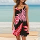 thumbnail image 1 of Vestido Casual Fluido Para Mujer Con Diseño Estampado, Cuello En V, Corte Holgado Para Uso Diario, Primavera, Verano y Otoño., 1 of 3