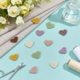 thumbnail image 4 of 56 Pcs Heart Crochet Applique 7 Colors Knitting Wool Yarn Heart Patches Handmade Knitting Ornament Accessories, 4 of 5