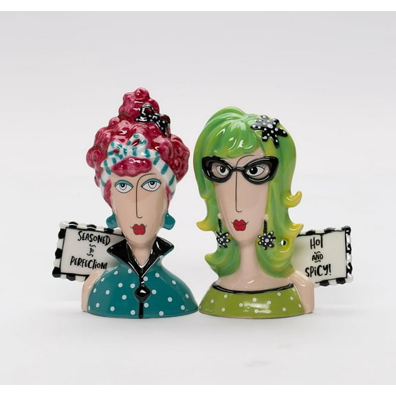 Fine Porcelain Lady Perfection-Spicy Salt and Pepper Shaker