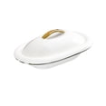 thumbnail image 4 of Fiocias Dessert Salad Bowl Gumbo Plate with Lid Porcelain Pasta Plate Ceramic Gift Pasta 8inch 250ml, 4 of 9