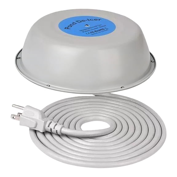 Pond Deicer Heater, A Floating Tank Heater, 1000W Floating Pond Heater Thermostatic De Icer with Auto Shut Off 10Ft Cord 1Pc