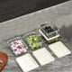 thumbnail image 4 of Recipiente hermético para almacenar alimentos - Juego de 4 piezas con tapas, organizador de plástico transparente para frutas, verduras y sobras, 4 of 4