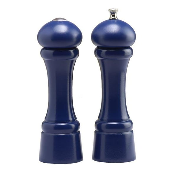Chef Specialties 08700 8 in. Cobalt Blue Pepper Mill and Salt Shaker Set