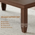 thumbnail image 3 of M optimized Farmhouse Dining Table for 6-8 People, 70.87" Long Wooden Kitchen Table with Sturdy Frame & Rustic Brown Finish - Seats 6 Rectangular Counter for Dinner, Kitchen, Dining Room, 3 of 8