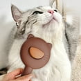 thumbnail image 2 of Peine de acero inoxidable para mascotas: cepillo de peluquería y masaje para gatos y perros con función de eliminación de pelo con un solo clic, 2 of 5