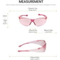 thumbnail image 6 of Pink FL-41 Tinted Safety Glasses Blue Light Sensitivity Men Women Indoor Outdoor Fluorescent Photophobia ANSI Z87.1$$Tools & Hardware Other, 6 of 8