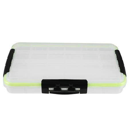Himition 3-sided Lock Catch Lure Storage Box Fishing Tackle Box with Dividers Accessories