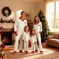 thumbnail image 5 of KANG Matching Family Pajamas Long Sleeve Daughter Father Son Holiday Sleepwear Cozy Home Loungewear Festive Outfit For Photoshoot Beige XXL, 5 of 5