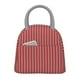 thumbnail image 1 of Balery Stripes Red White Bolsa de Almuerzo para Mujeres, Caja de Almuerzo, Bolsa de Almuerzo Pequeña Impermeable, Tote de Almuerzo Reutilizable con Gran Capacidad, 1 of 6