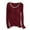 Wine, variant on Censtreet Women's Modal Long Sleeve Sleep T-Shirt U Neck Pajama Top with Chest Pad