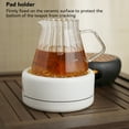 thumbnail image 3 of Tea Pot Heating Base, Temperature Maintenance Pad Bracket Ceramic Tea Pot Warmer  for Countertops, 3 of 8