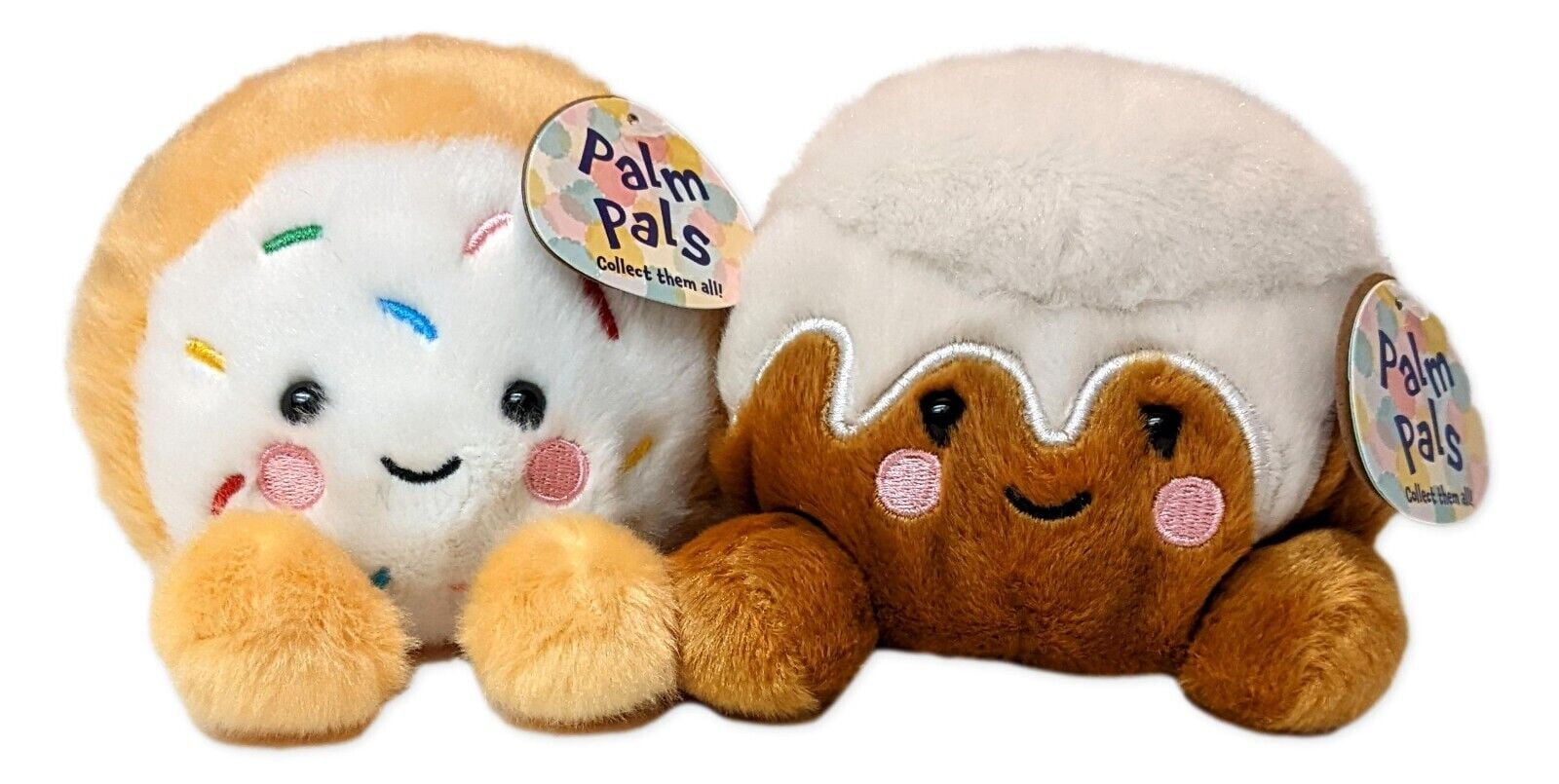 Set of 2 Aurora CRUMBLE COOKIE & SUGARY CINNAMON ROLL Palm Pals 5 ...