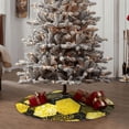 thumbnail image 4 of Defioc Geometric Pattern with Bee for Christmas Tree Skirt Snowman Xmas Tree Skirt Farmhouse Christmas Decorations Tree Mat for Holiday Party Decor-36", 4 of 6
