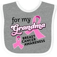 thumbnail image 3 of Inktastic For My Grandma-Breast Cancer Awareness Boys or Girls Baby Bib, 3 of 4