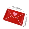 thumbnail image 2 of Huanglei Outdoor Door Mat Envelope Heart Shaped Welcome Mat Slip Rubber Backing Red Heart Shaped Welcome Floor Mat Suitable For Indoor And Outdoor Front Door, 2 of 5