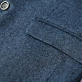 thumbnail image 4 of SWSMCLT Men's Slim Fit Button Flap Pocket Suit Blazer Casual Sport Coat Pocket Suit Separate Navy 42, 4 of 4