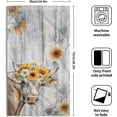 thumbnail image 2 of Vintage Sunflower Hand Towel Set of 2 Farm Cow Face Towels Cotton Soft Absorbent Kitchen Dishcloth Washcloths for Bathroom Home Gym, 2 of 7