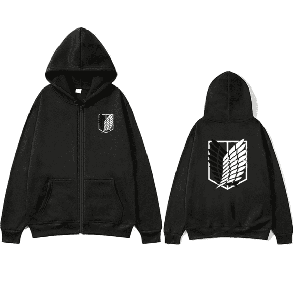 ZHENGLM Zip Up Graphic Hoodie Men Women Casual Long Sleeve Streetwear Hooded Sweatshirt