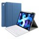 thumbnail image 1 of Sonbest para iPad Air, funda con teclado de 10,9 pulgadas, teclado inalámbrico desmontable con portalápices, funda con soporte abatible para iPad Air 4ta generación 2020 de 10,9 pulgadas, azul AweSitey SH1104-200, 1 of 2