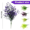 thumbnail image 3 of Clearance Under $3 Artificial Bellflower Eucalyptus Bouquet Bellflower Eucalyptus Abs For Living Room Vase Filler Wedding Arch Arrangement Purple (1Pc), 3 of 9