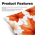 thumbnail image 2 of Maple leaves Velvet Throw Covers Pillow Inserts - Set of 2 Decorative Pillows with Unique Patterns for Home Decor, Couch, Bed - 16x16, 18x18, 20x20 Inches, 2 of 6