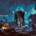 thumbnail image 1 of Esqueleto colgante de Halloween, fantasma, Horror, controlado por voz, decoración de calavera brillante, adorno, diseño de escena de Escape, accesorios, suministro de batería, 1 of 4