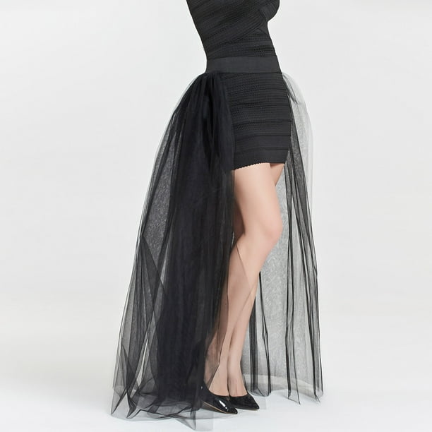 Adult Crinoline Petticoat Tulle Skirt, Black, Plus Size, Wearable
