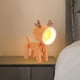 thumbnail image 5 of Lámpara de dormitorio de animales Lámpara de escritorio ajustable para decoración de habitaciones (marrón ciervo) JShteea Libre de BPA, 5 of 7