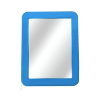 ACDANC Magnetic Locker Mirror - 5" x 7" - Best for Locker Accessory,School College Locker,Office Cabinets,Bathroom,Shaving,Travel Friendly,Durable - Blue