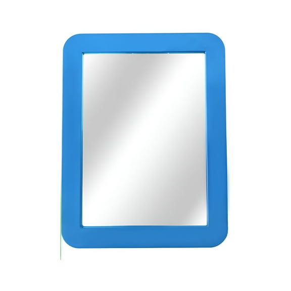 ACDANC Magnetic Locker Mirror - 5" x 7" - Best for Locker Accessory,School College Locker,Office Cabinets,Bathroom,Shaving,Travel Friendly,Durable - Blue