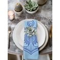 thumbnail image 2 of Navy Blue Anchor Cloth Napkins Set of 6 Reusable Dinner Napkins, Nautical Mandalas Boho Modern Abstract Cocktail Napkin Washable Table Napkins for Wedding/Holiday Party/Baby Shower 20"x20", 2 of 7