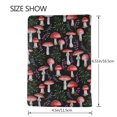 thumbnail image 3 of Pofeuu Red Mushrooms Print Travel Document Organizer Passport Holder Men Women for Family (6.5 in x 4.5 in),Wallet Holder Credit Card Clutch Bag Case, 3 of 5