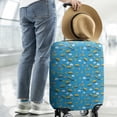 thumbnail image 2 of Cartoon Construction Vehicles Warning Signs Luggage Cover Fashion Suitcase Cover Baggage Covers Fit 25-28 Inch Luggage (Go Travel), 2 of 5