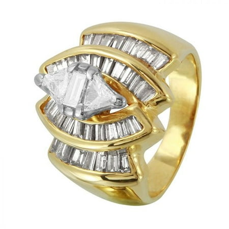 Foreli 1.52CTW Diamond 14K Yellow Gold Ring