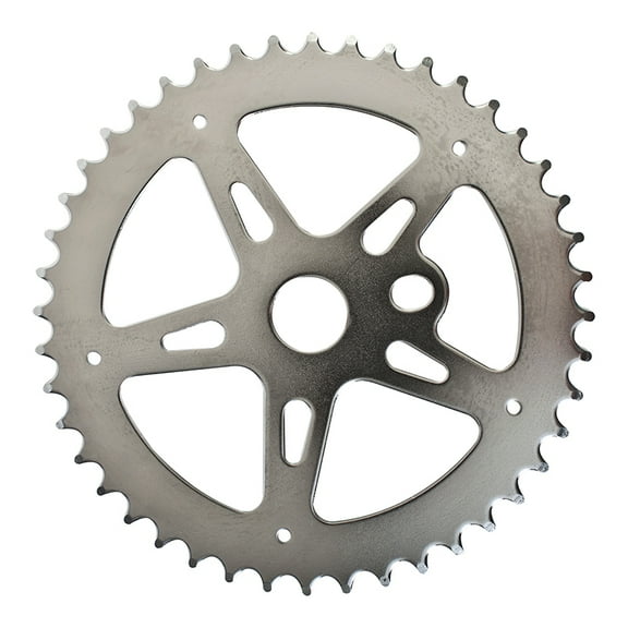 Sunlite 1pc. Chainring 44t 1pc 1/2in x 1/8in Steel Chrome/Silver BMX Bike