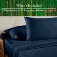 thumbnail image 3 of California Design Den - Silky Soft Rayon From Bamboo Cases King Size, Set Of 2 For Smooth Hair & Skin, Fits King Pillows, Navy Blue Pillow Covers, 3 of 8