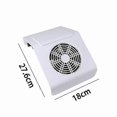 thumbnail image 2 of Nail dust collector for manicure beauty with filter (white), 2 of 5